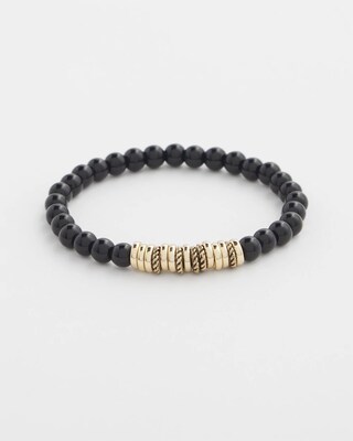 Black Jade Hero Stretch Bracelet