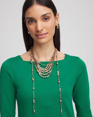Mixed-Metals Necklace click to view larger image.