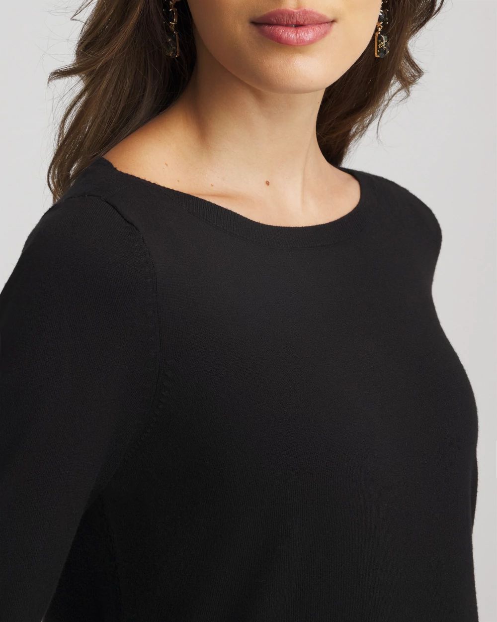 Ella Ribbed-Bateau Pullover Sweater