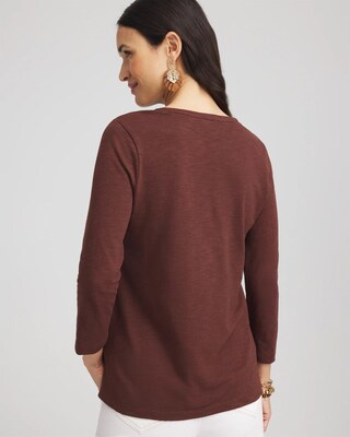 Cotton Slub Henley Tee click to view larger image.