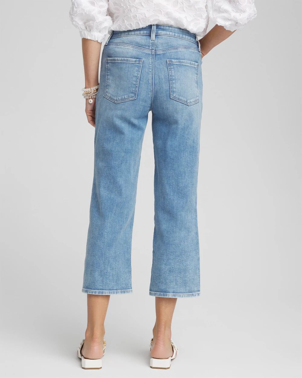 High Rise Straight Cropped Denim