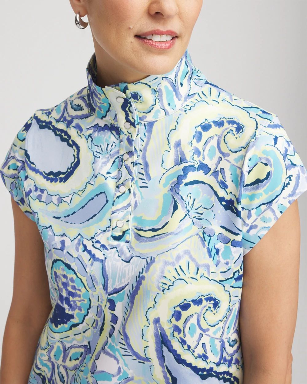 Zenergy® UPF Knit Paisley Dress