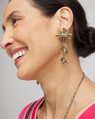 Starburst Drop Earrings click to view larger image.