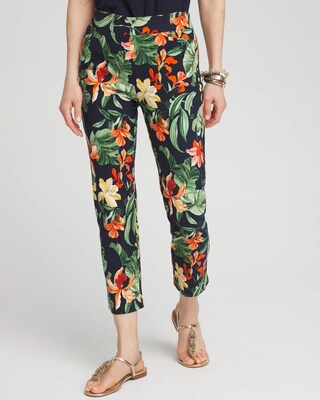 Brigitte Orchid Slim Cropped Pants