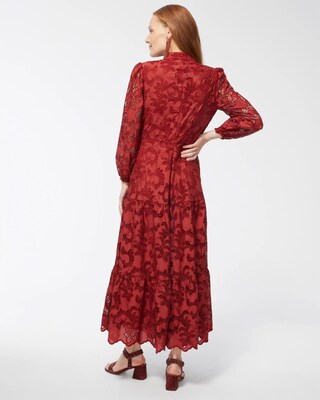 Lace Tiered Midi Dress