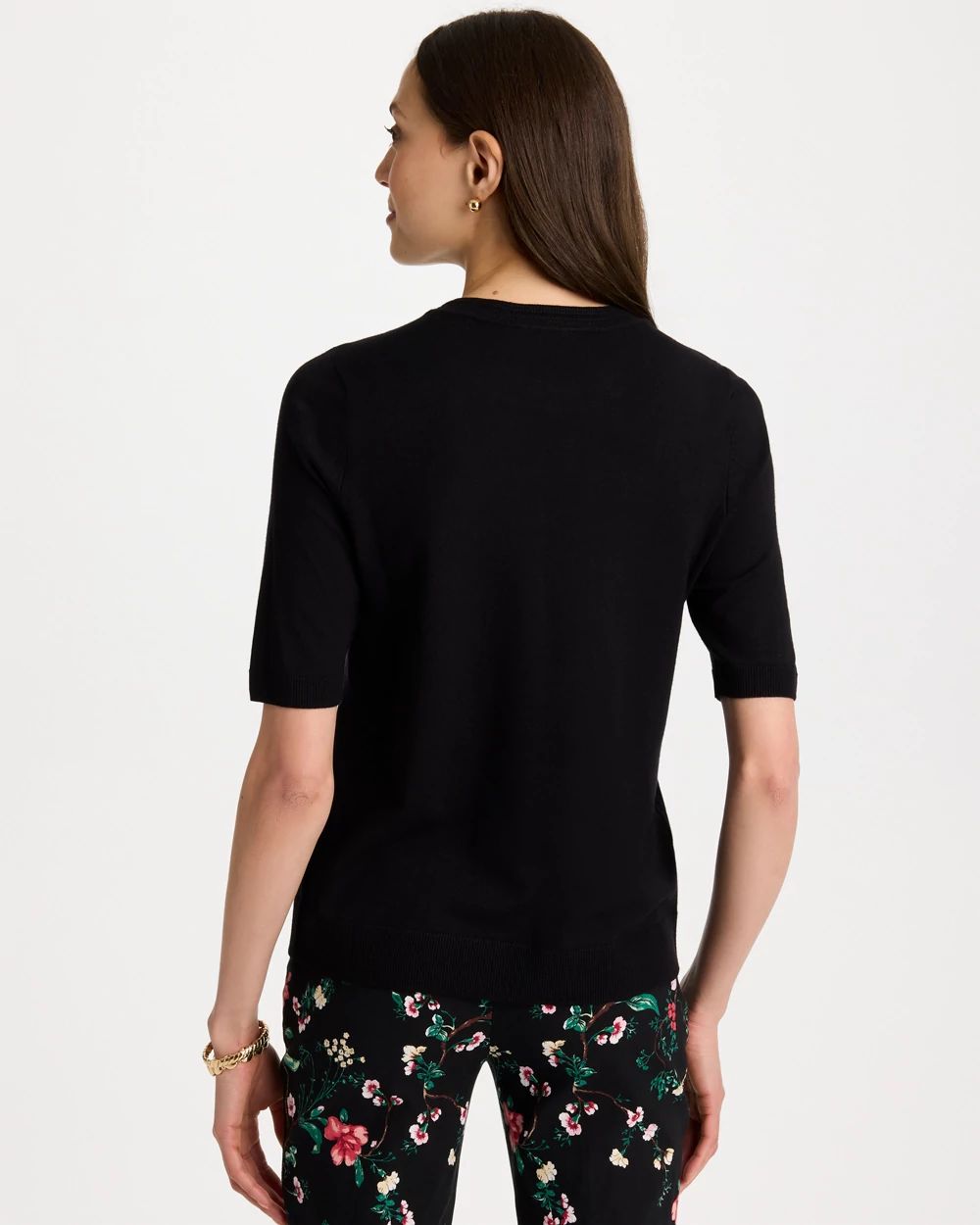 Ella Crewneck Pullover Sweater click to view larger image.