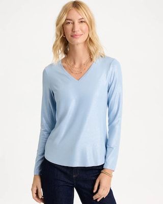 Foiled Touch of Cool™ Layering Tee click to view larger image.