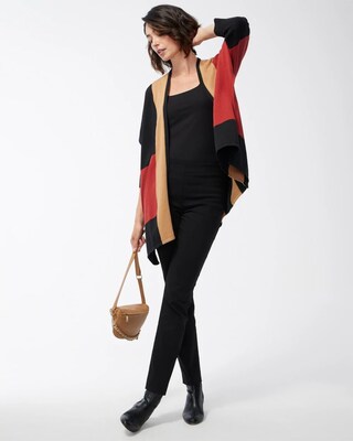 Colorblock Sweater Ruana