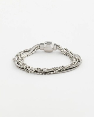 Silvertone Multistrand Bracelet