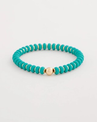 Green Round Stretch Bracelet