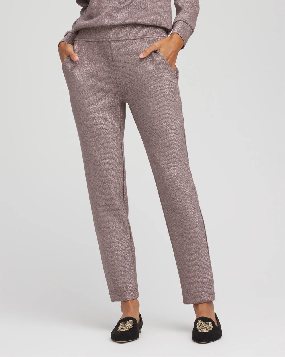 Zenergy® Sparkle Scuba Tapered Ankle Pants