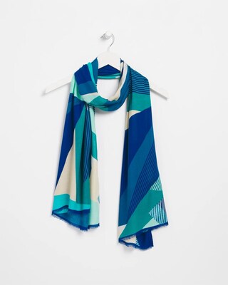 Geo Print Oblong Scarf