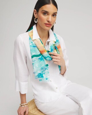 Watercolor Oblong Scarf