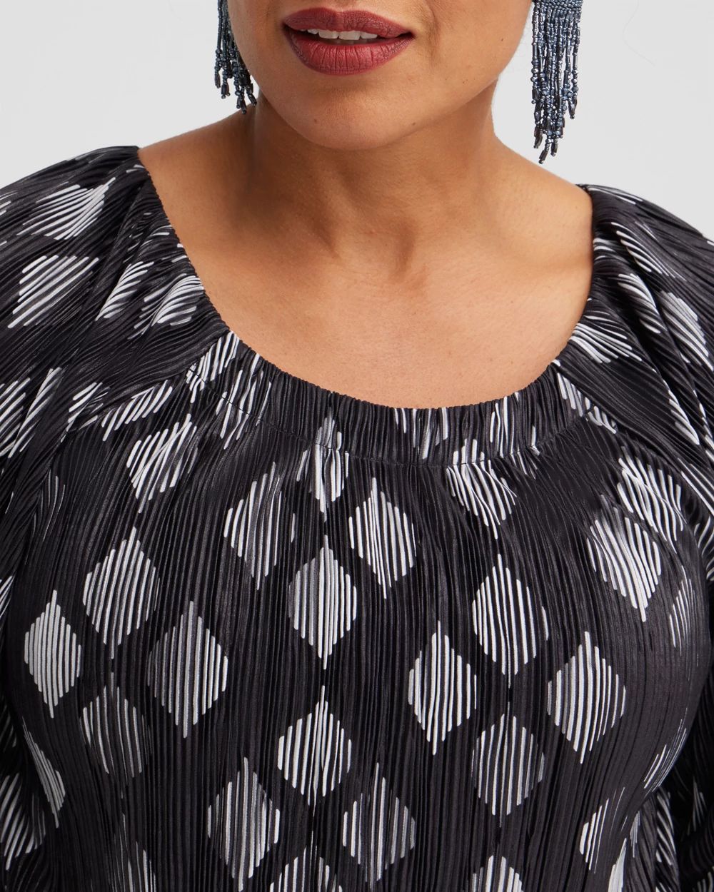 Diamond Foil Crinkle Tee