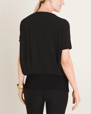 Pleated-Hem Top
