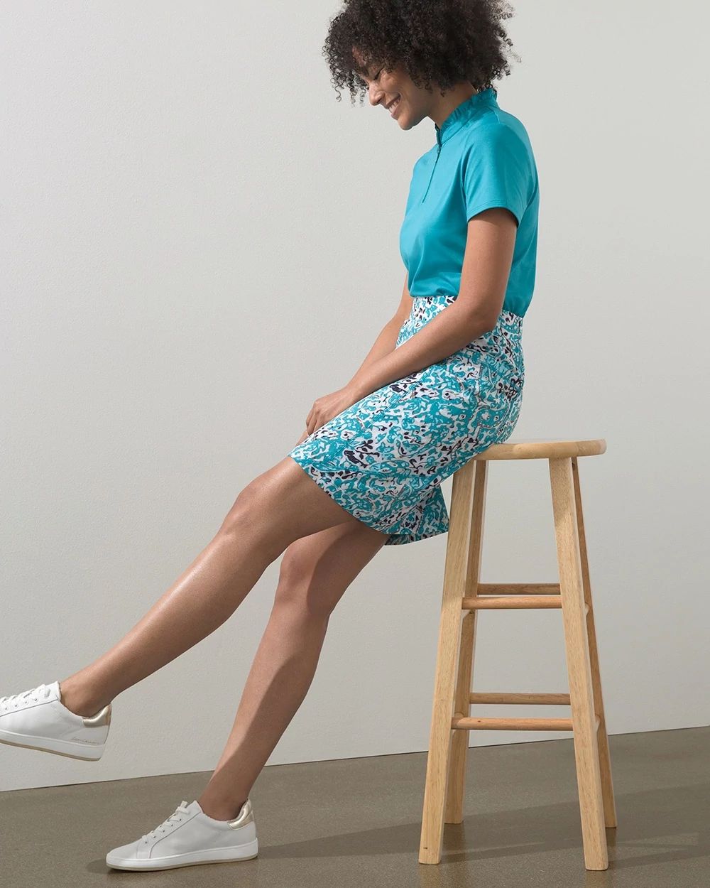 Zenergy UPF Paisley Side Pocket Skort