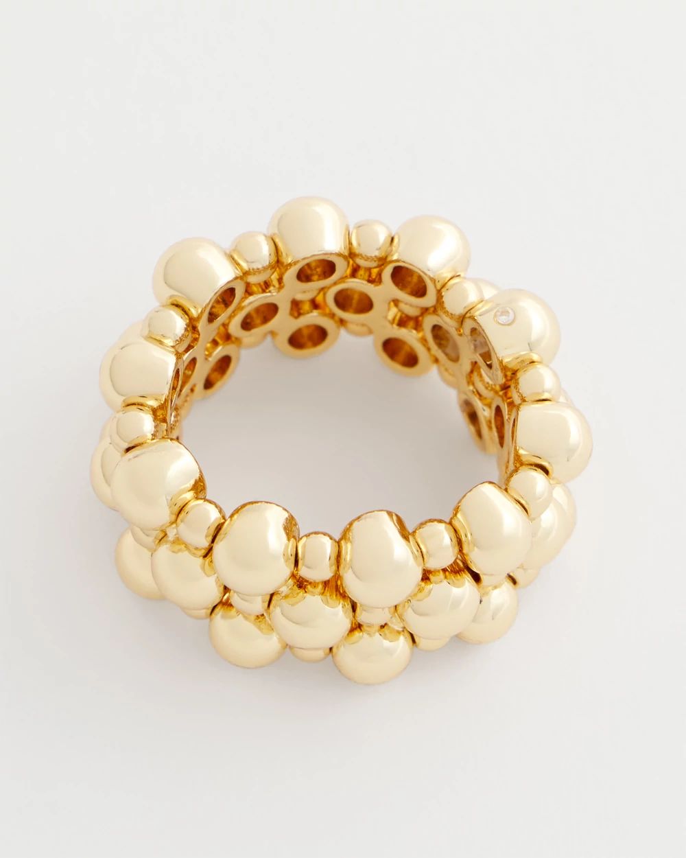 Gold Bead Stretch Ring