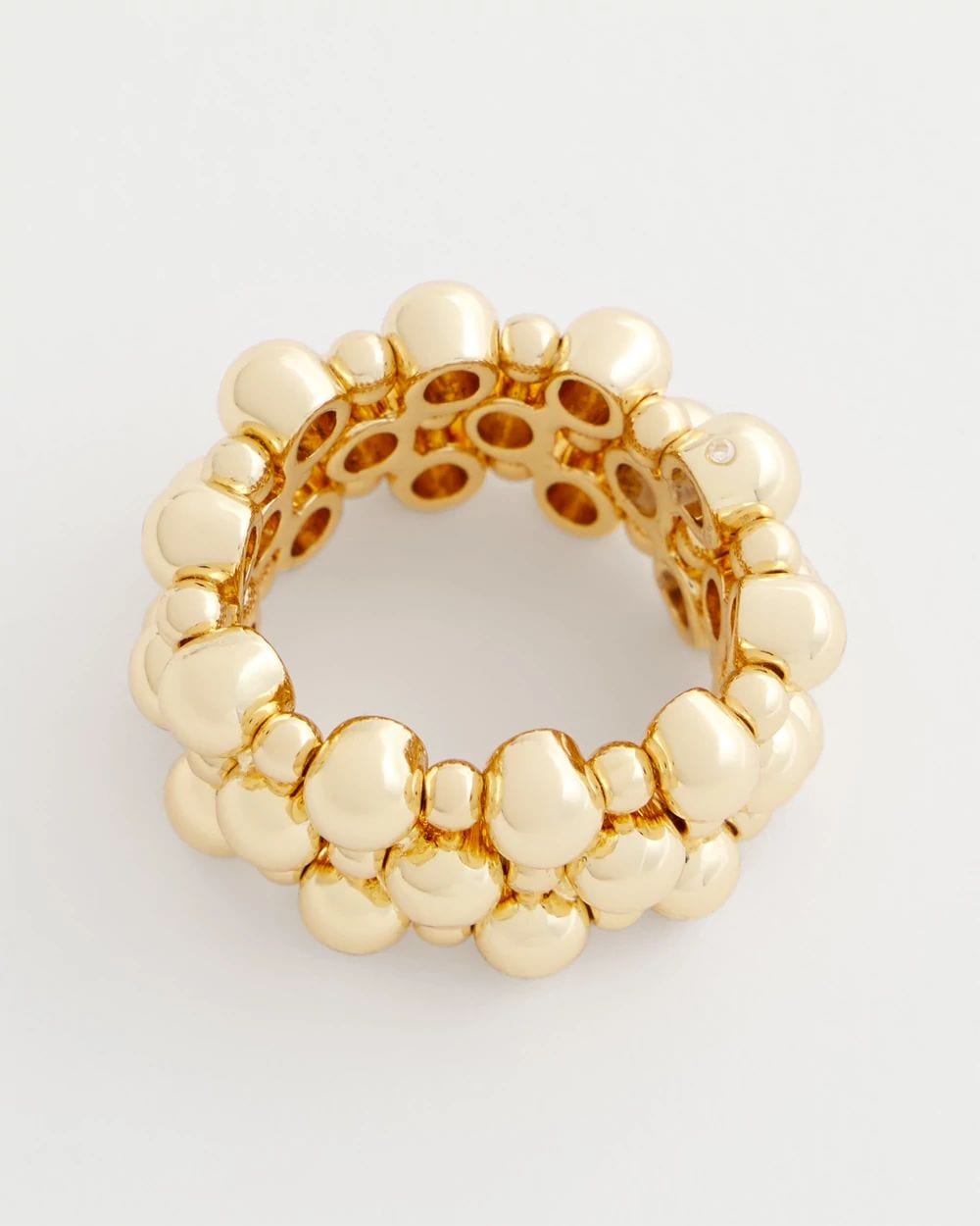 Gold Bead Stretch Ring