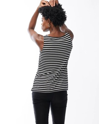 Touch of Cool Striped V-Neck Tank