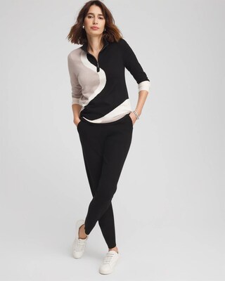 Zenergy® Luxe Cashmere Blend Colorblock Top click to view larger image.