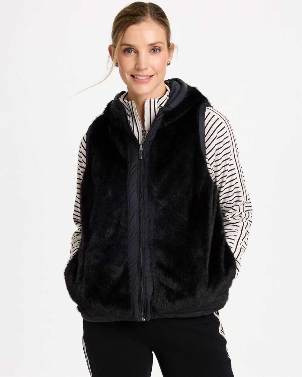 Zenergy® Reversible Faux Fur Vest