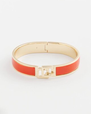 Chico's Click Orange Bangle Bracelet