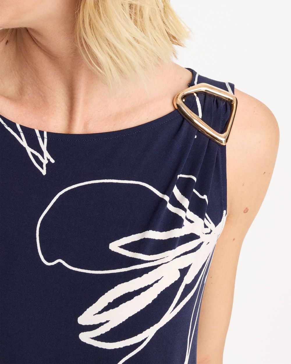 Travelers™ Knit Botanical Jeweled Dress click to view larger image.