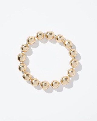 Gold Tone Stretch Bracelet