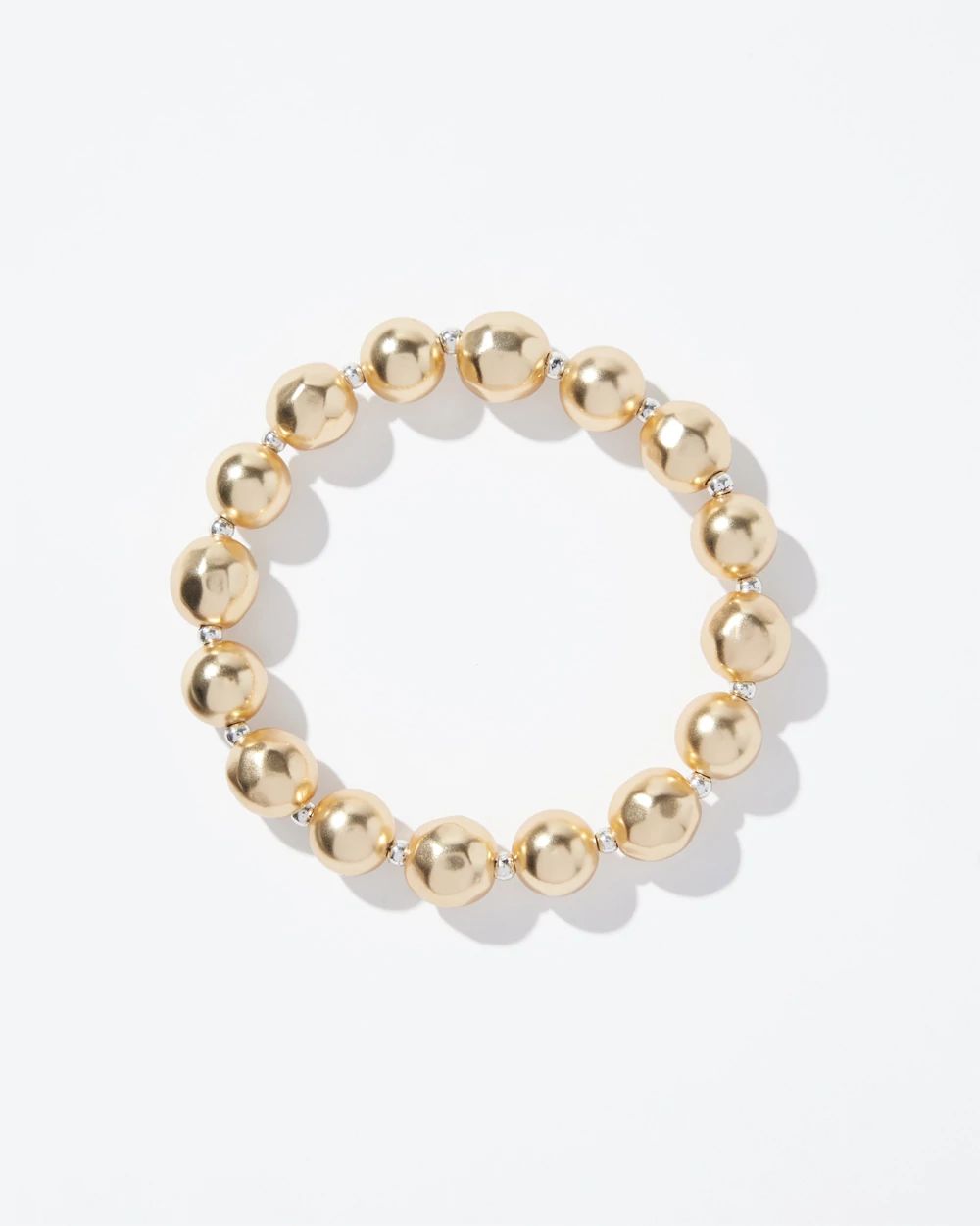 Gold Tone Stretch Bracelet