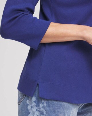 3/4 Sleeve Bateau Neck Tee click to view larger image.