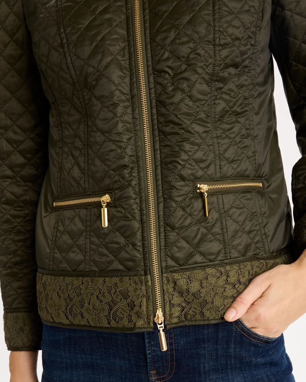 Quilted Long-Sleeve Jacket click to view larger image.