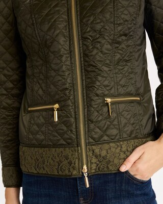 Quilted Long-Sleeve Jacket click to view larger image.