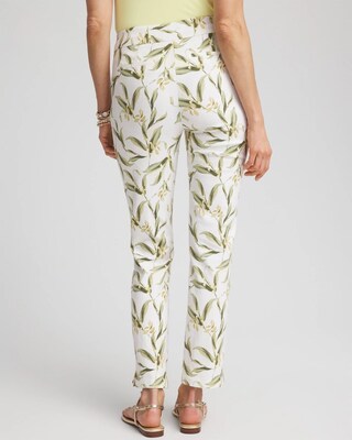 Brigitte™ Leaf Slub Ankle Pants click to view larger image.