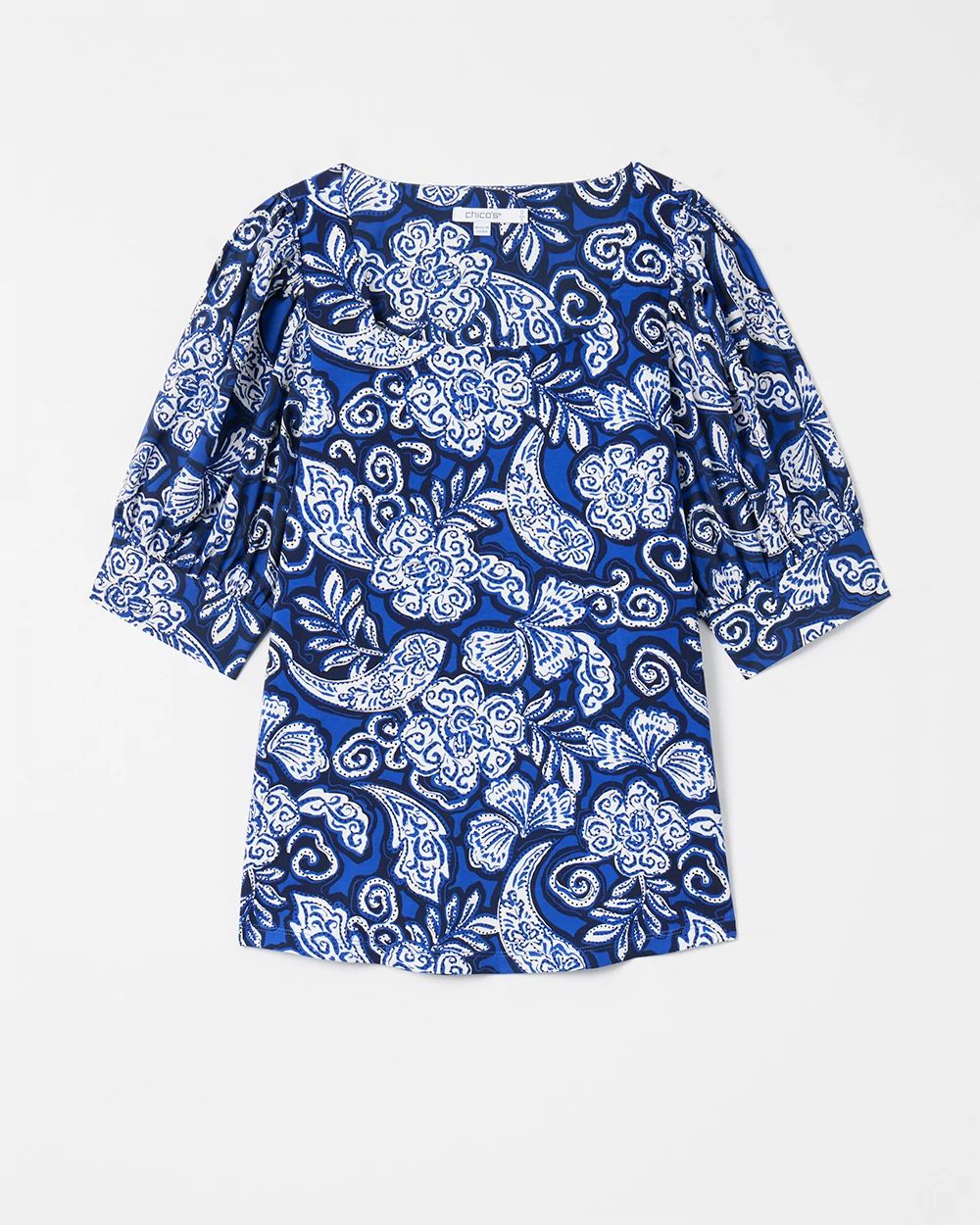 Cool Paisley Square Neck Top
