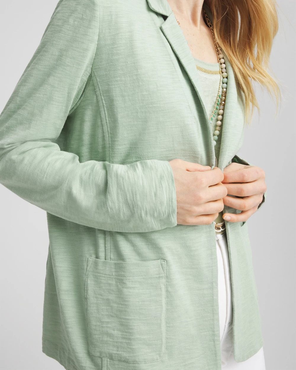 Slub Knit Blazer click to view larger image.