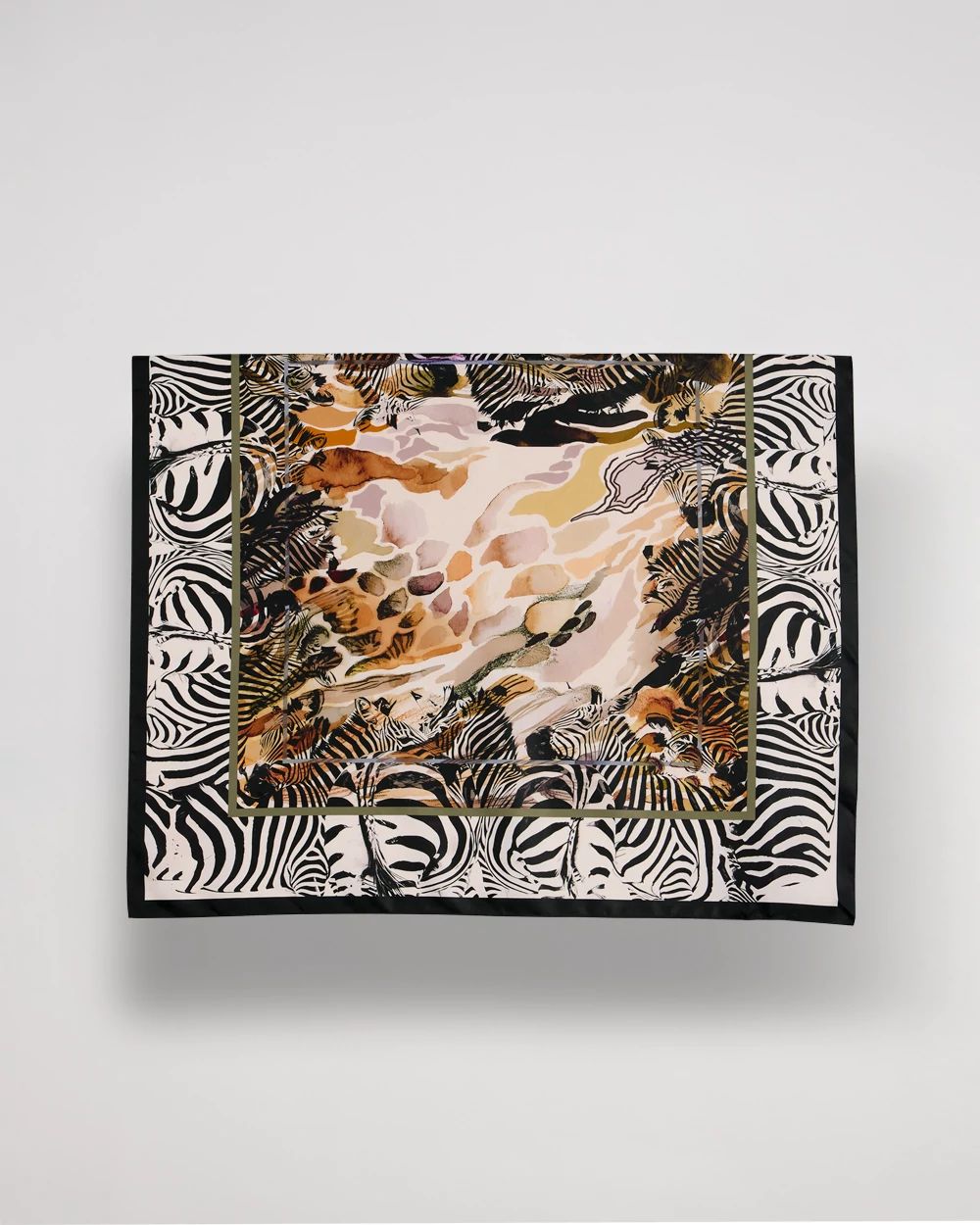 Artisanal Animal Print Square Scarf click to view larger image.