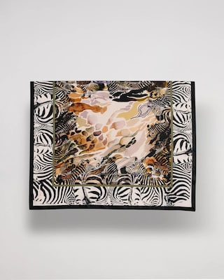 Artisanal Animal Print Square Scarf click to view larger image.