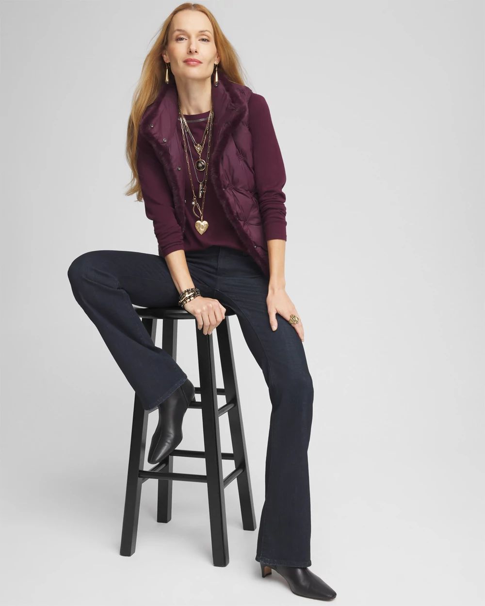 Caviar Bead Bateau Neck Sweater click to view larger image.