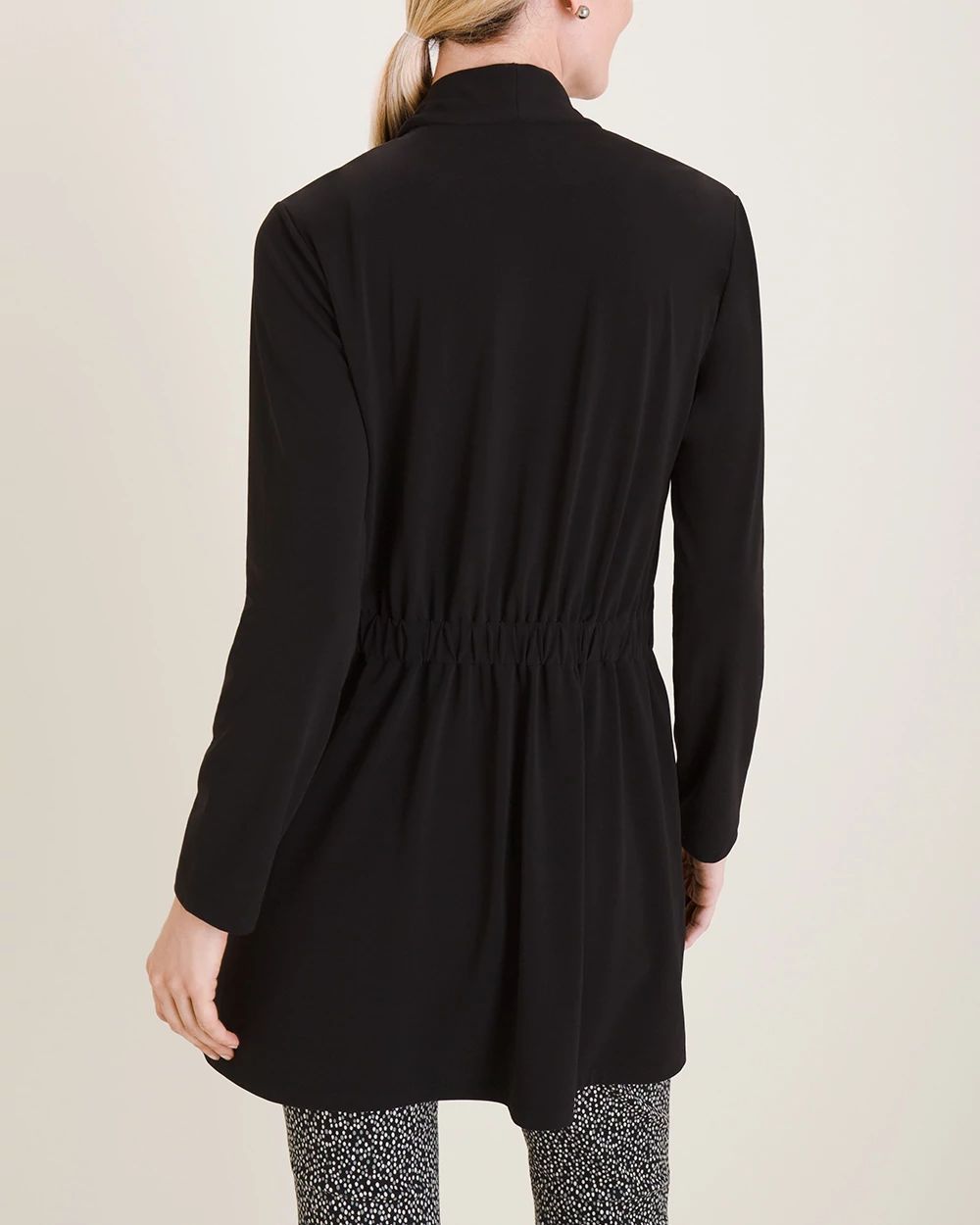 Easy Chic Drape-Front Jacket