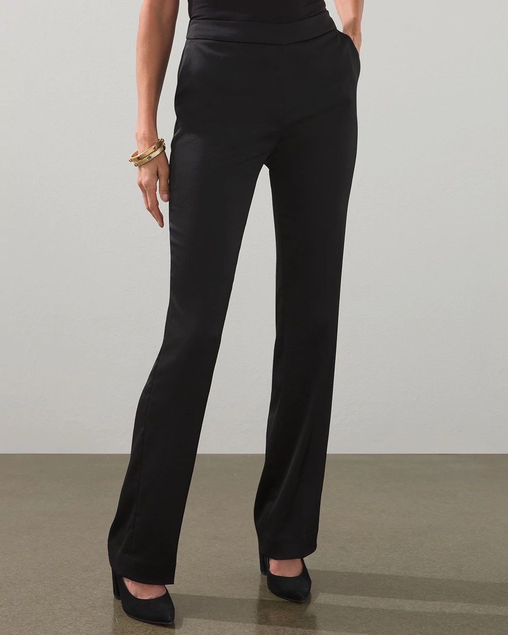 Modern Tailored Satin Classic Pants