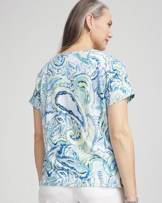 Zenergy® Paisley Drop Shoulder Tee click to view larger image.
