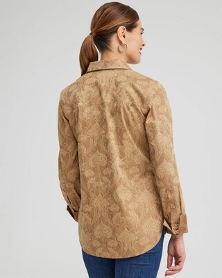 No Iron Stretch Golden Lotus Shirt