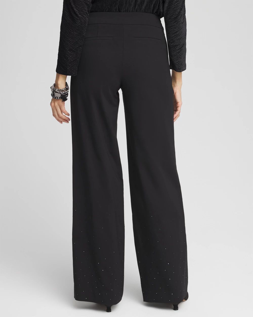Brigitte Embellished Wide Leg Pants