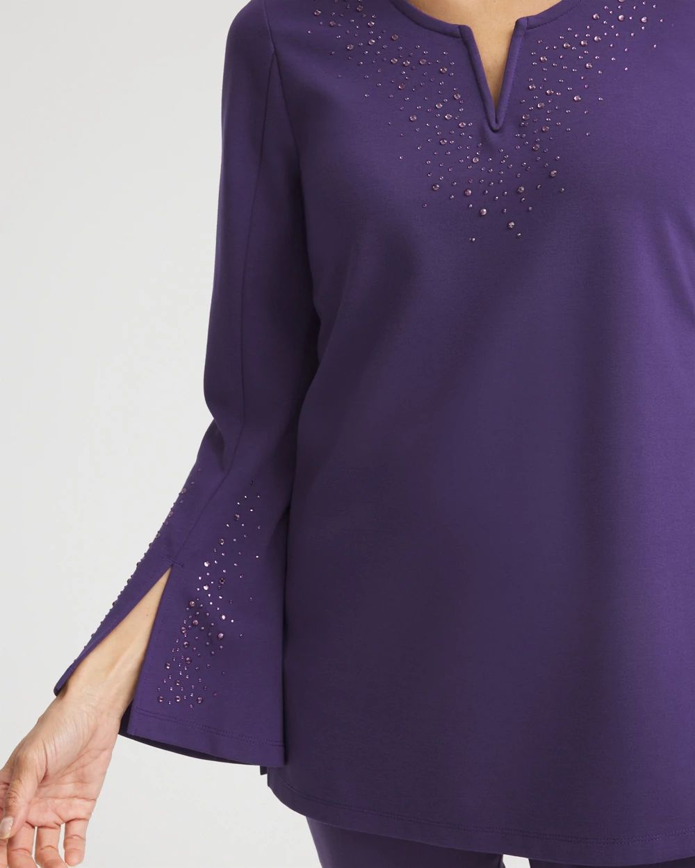 Embellished Ponte Tunic