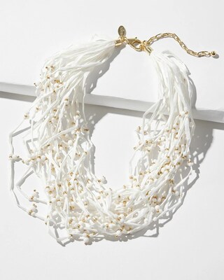 Raffia Multistrand Necklace