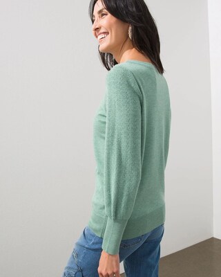 Stitch Sleeve Detail Pullover Sweater
