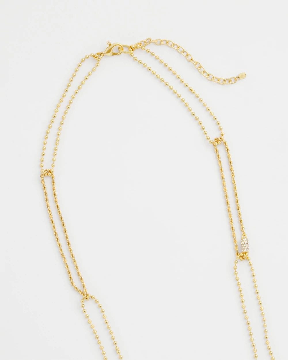 Long Gold Ball Chain Single Strand