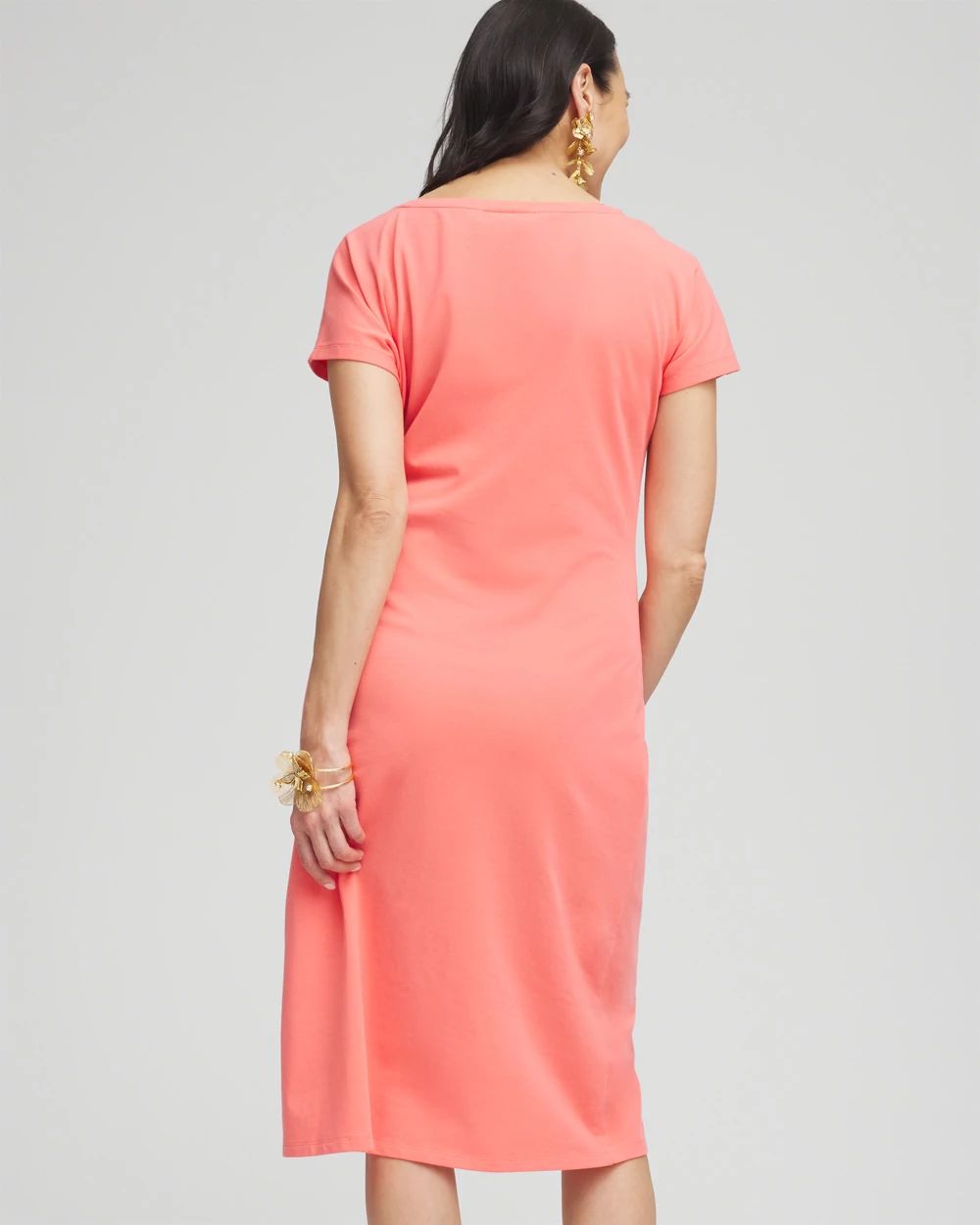 Dolman-Sleeved Side-Tie Dress