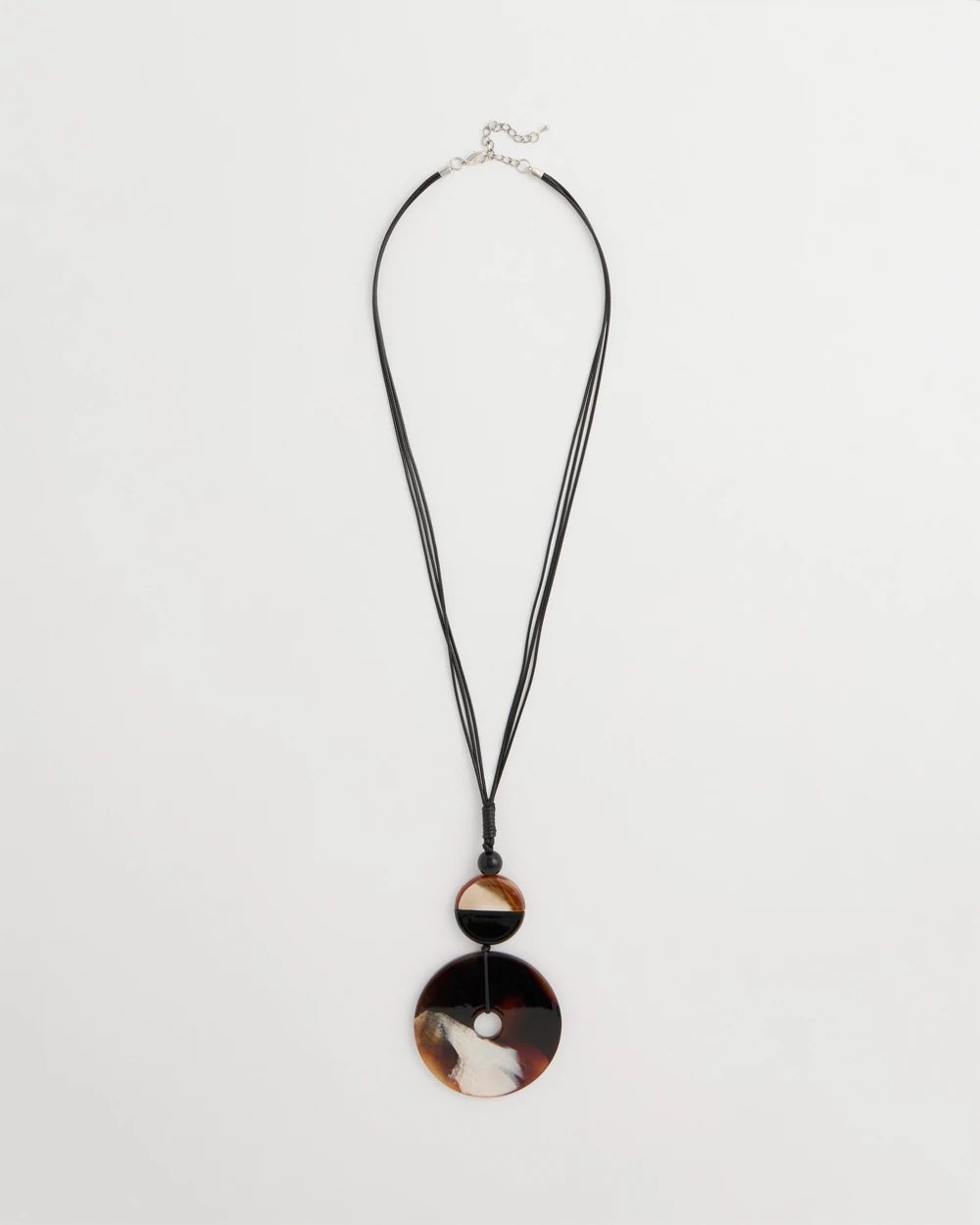 Adjustable Long Tortoise Pendant Necklace