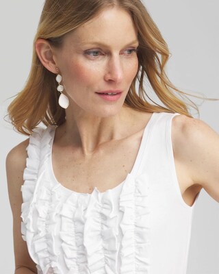 3D Ruffle Front Tank